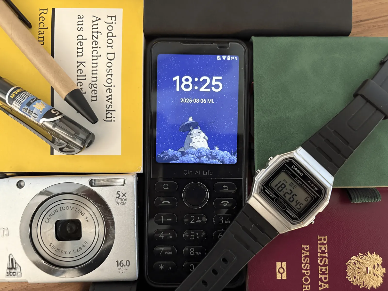 Thumbnail for blogpost: image of my flipphone and other utils needed