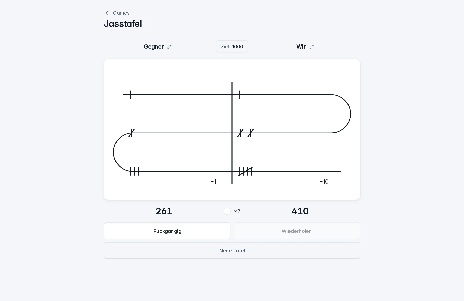 Jasstafel im Browser